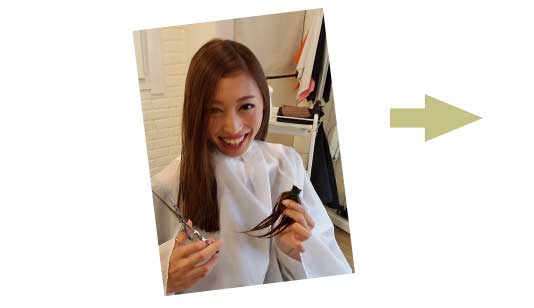 カット前の記念ショット！